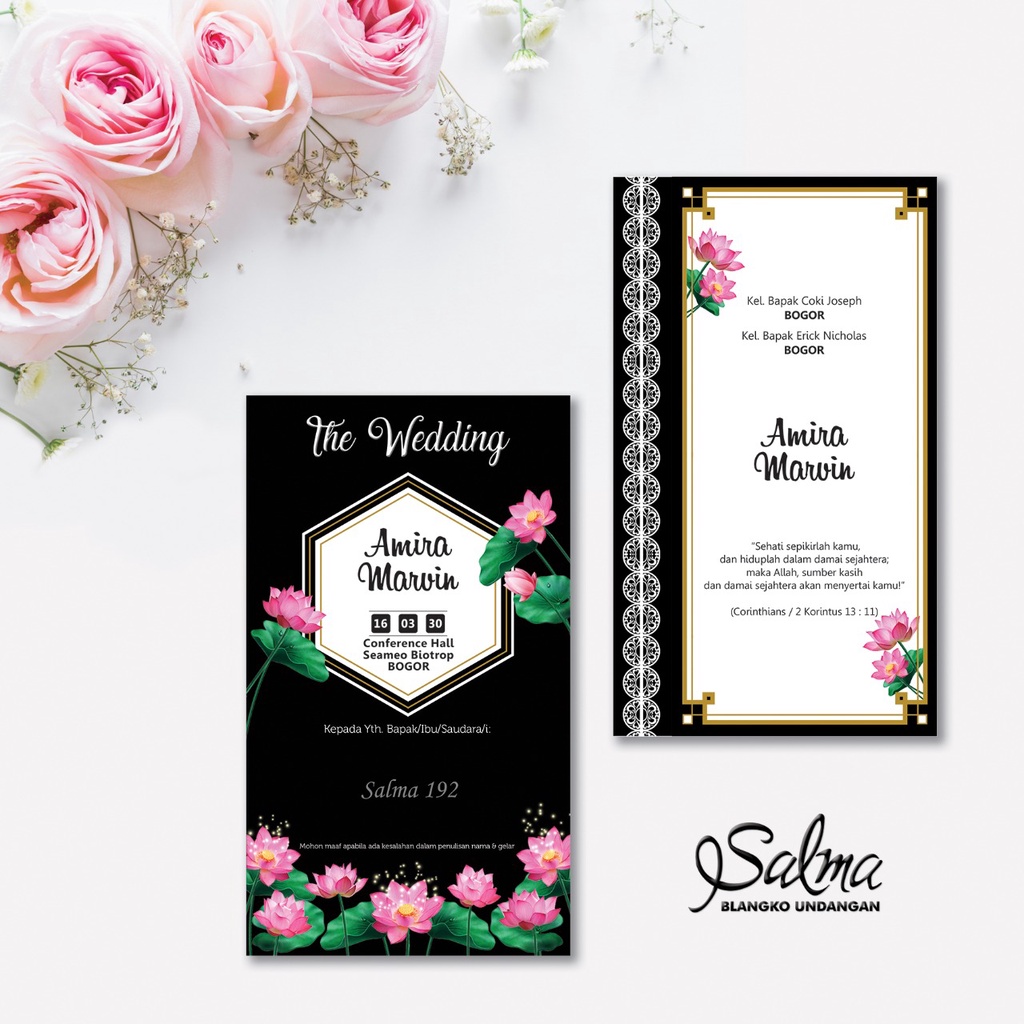 Salma 192 | Blangko Undangan | Undangan Print | Undangan Kosong | Undangan | Undangan Simple | Undan