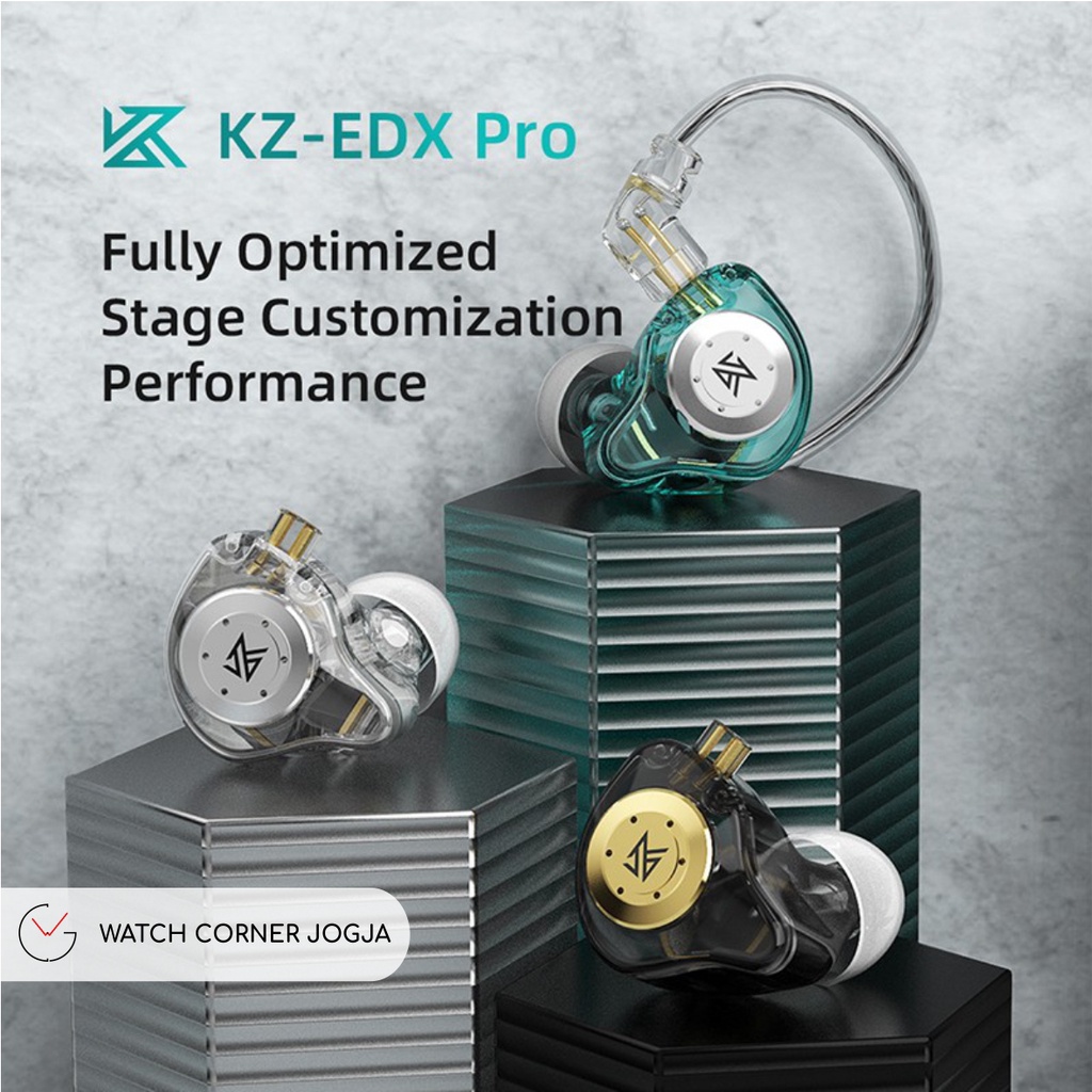Knowledge Zenith KZ EDX Pro Dynamic Basshead Earphone with MIC HIFI ORIGINAL-5