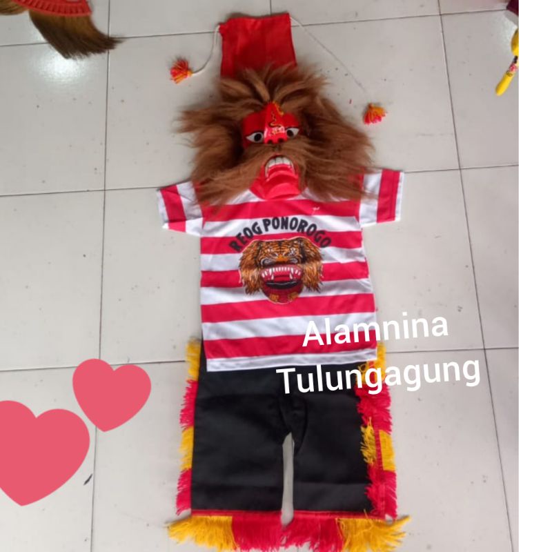 setelan bujang ganong kaos reog ponorogo