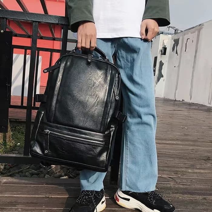 Tas Ransel Kulit Pria Tas Kulit Pria Backpack Kulit Pria VALENTINO