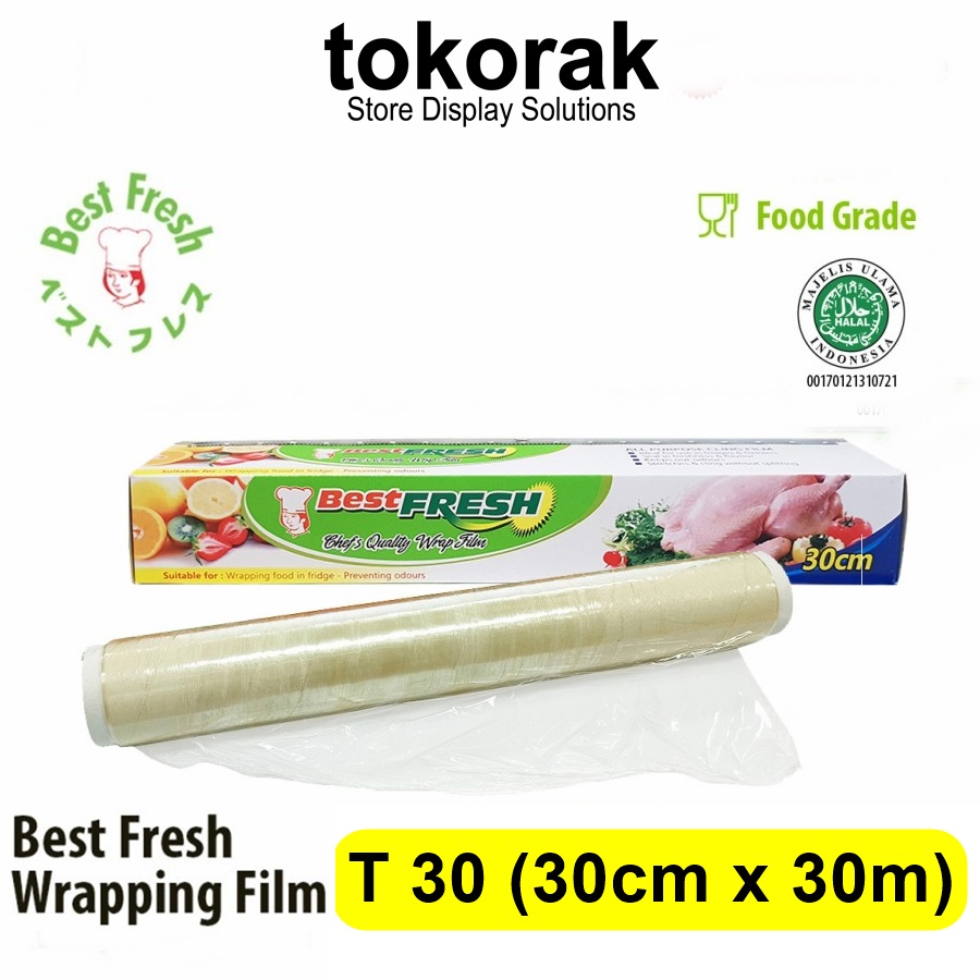 BEST FRESH PLASTIK WRAPPING FILM 30 CM x 30 M BESTFRESH MAKANAN