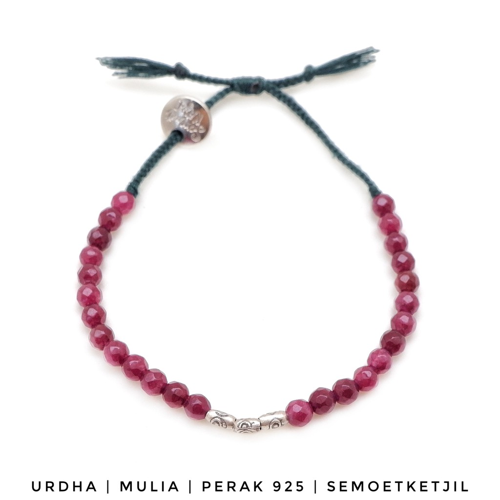 

Semoet Ketjil Gelang Bohemian Urdha Agate perak 925 Boho