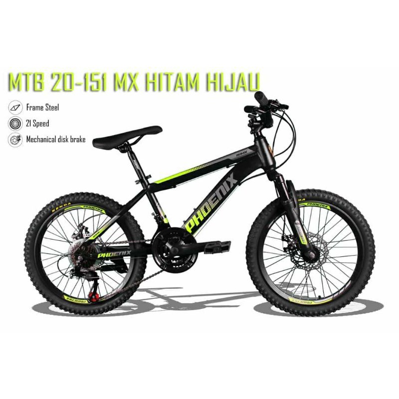 Sepeda MTB 20 inch Merk Phoenix 151 MX (Asli)