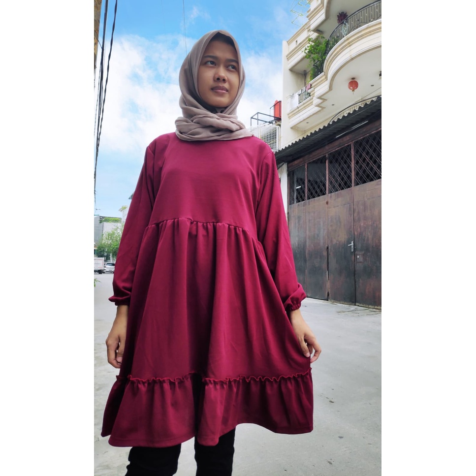 MOMOGI- TUNIK DEWASA JESSICA / TUNIK POLOS PREMIUM DEWASA / ALL SIZE