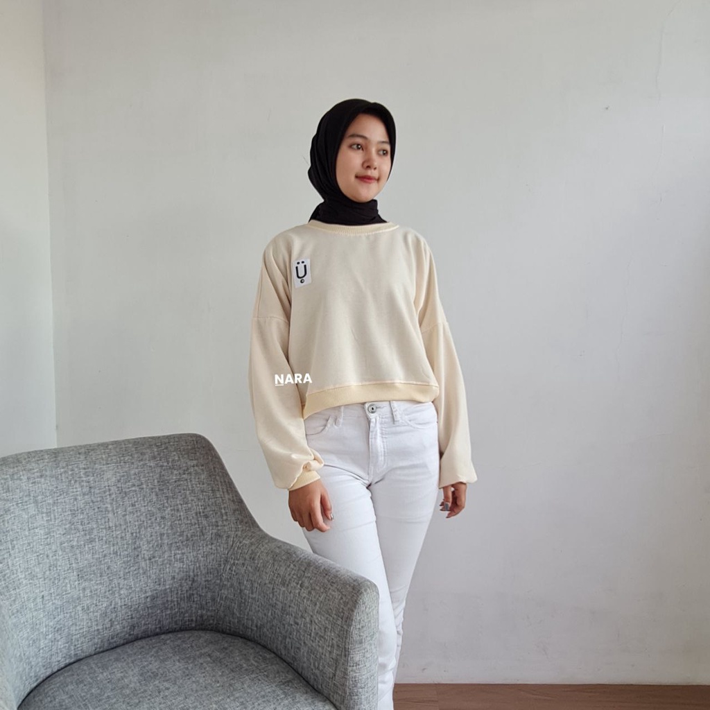 Nara.Grosir - Spiffy Crop Sweater