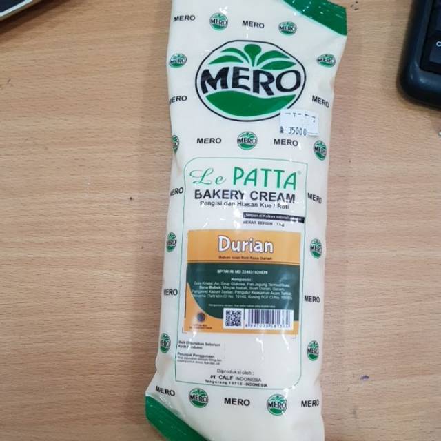 

mero le patta bakery cream durian 1kg