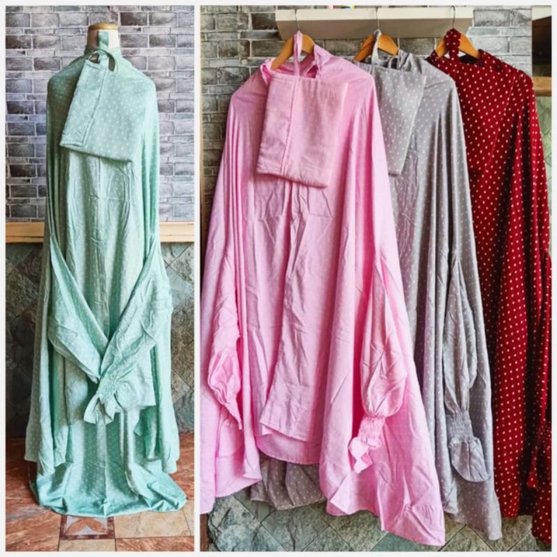 MUKENA SETELAN DENGAN LENGAN|MUKENA SETELAN|MUKENA LENGAN