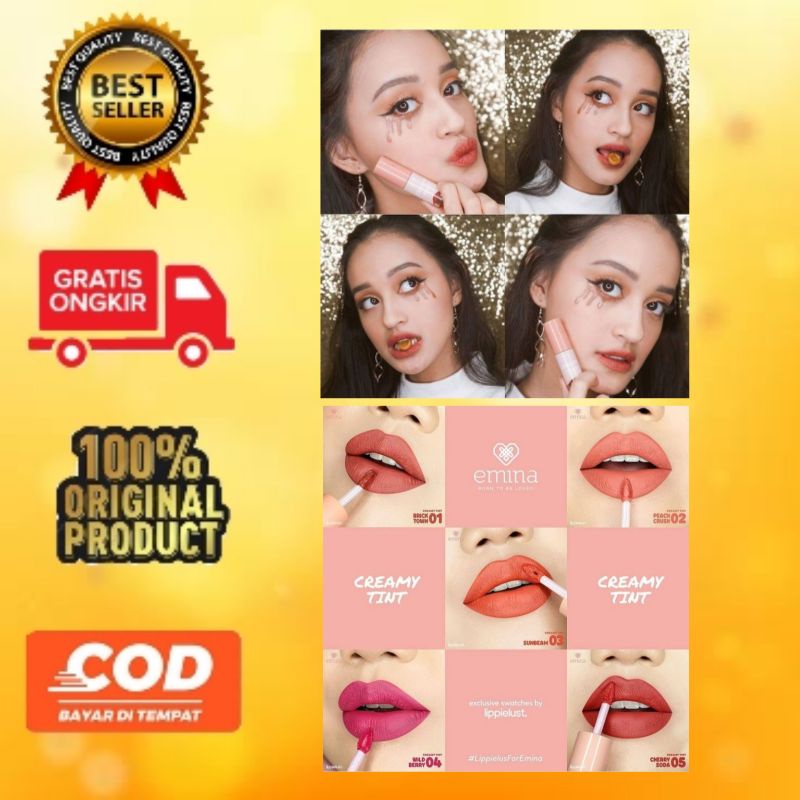 Jual Emina creamy tint / lip tint emina / lip tin Shopee Indonesia