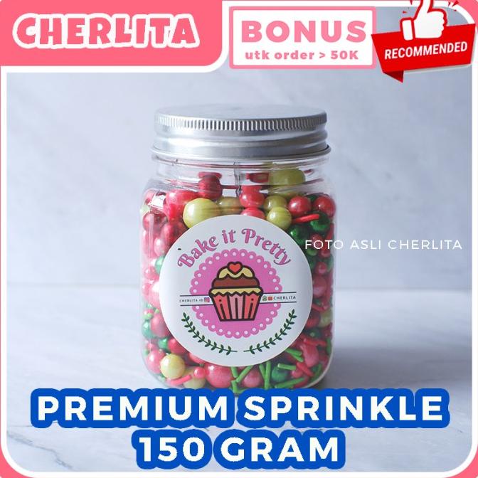 

[PROMO SPESIAL] SPRINKLE KUE HIASAN KUE ULANG TAHUN 150 GRAM TOPPING KUE - NATAL