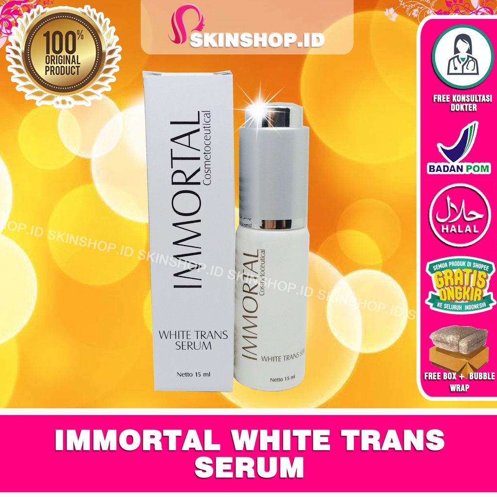 Immortal White Trans SERUM 15ml Original / Serum Pemutih BPOM Aman