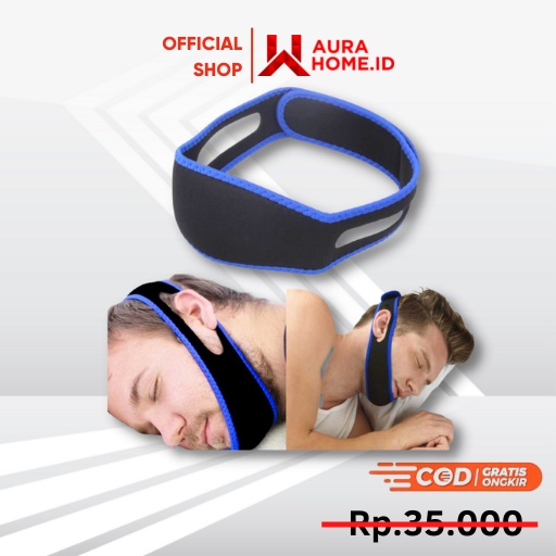 Sabuk Tidur Anti Ngorok Snoring Solution Nose Breathing Stop / Alat Penghilang Ngorok Saat Tidur Den