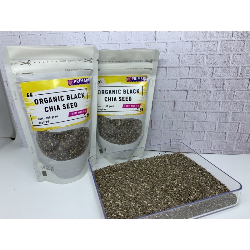 

Organic Black Chia Seeds From Mexico 100 gram / 100gr