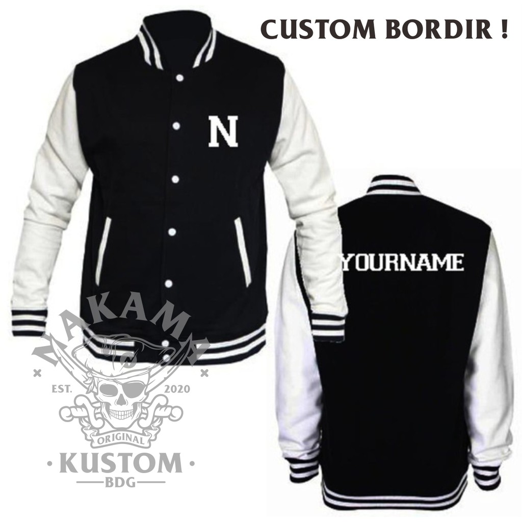 Jual Jaket Varsity Bordir Custom