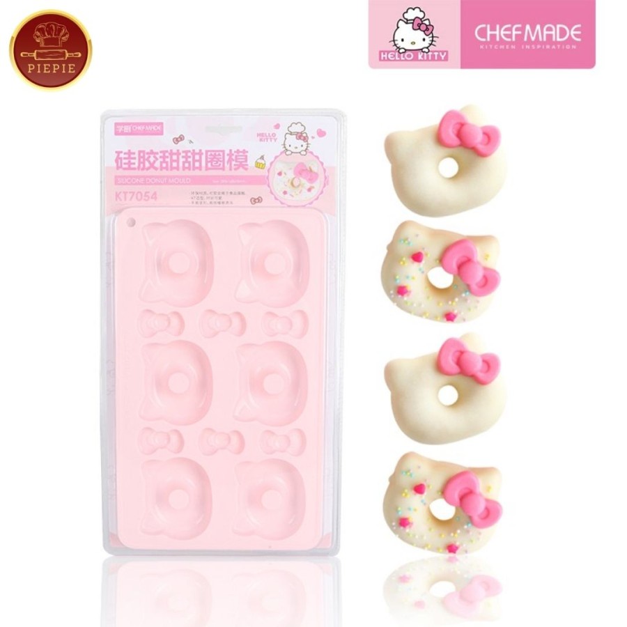 Cetakan Donat Hello Kitty / Silicone Donut Mould Chefmade / cetakan donat karakter - KT7054