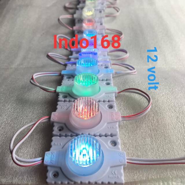 (INDO 168)Lampu Kolong Truk 12 Volt 1 Mata 1.5 Watt Nyala Kedip Warna Warni