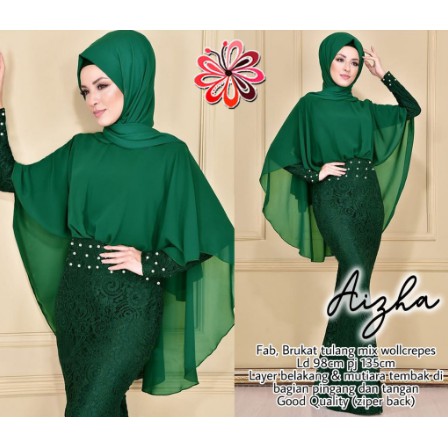 Hot Sell.. ashanty gown mermaid long dress duyung brokat brukat pesta party wanita lengan panjang br