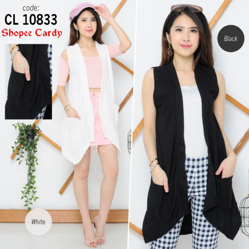Shopee Outer Cardy Outerwear Blazer Cardigan Rompi Wanita