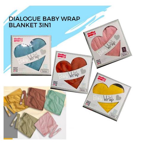 Dialogue Baby Baby Wrap 3 in 1 | Dialogue Baby Selimut Bayi 3 in 1 DFB0043