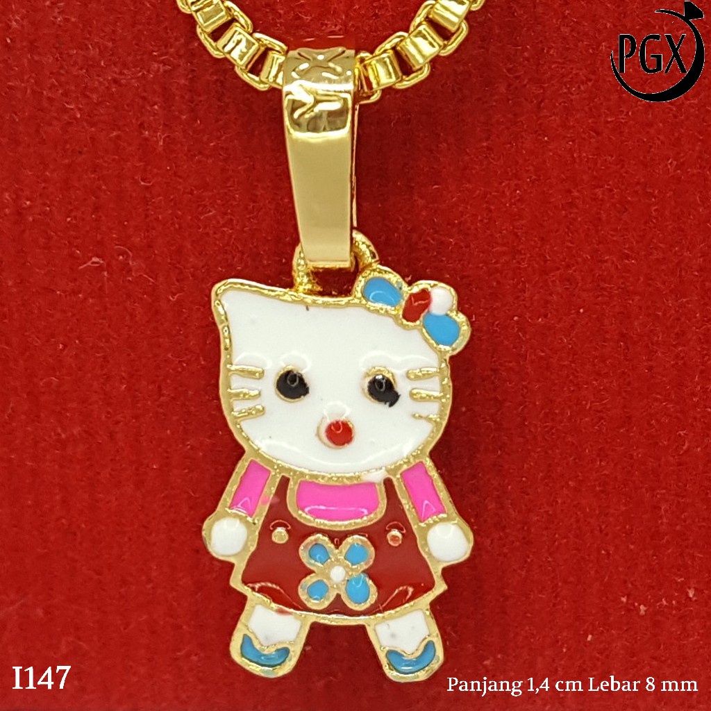 PGX Liontin Kalung Xuping Wanita Perhiasan Lapis Emas Aksesoris Fashion - I147