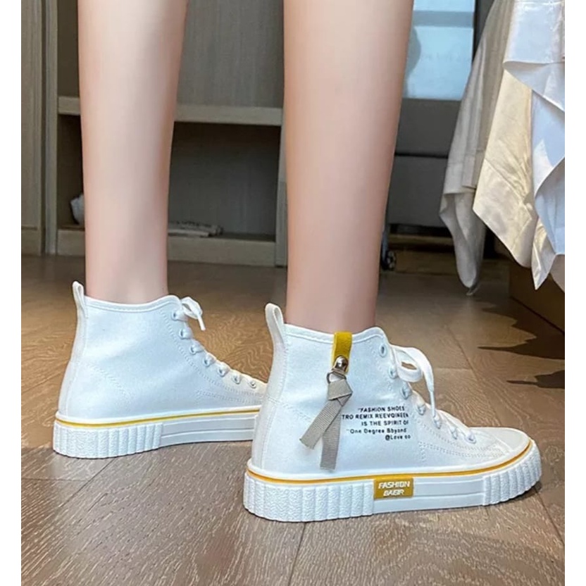 Jessy_Sepatu Sneakers Wanita High Waist Casual AS171