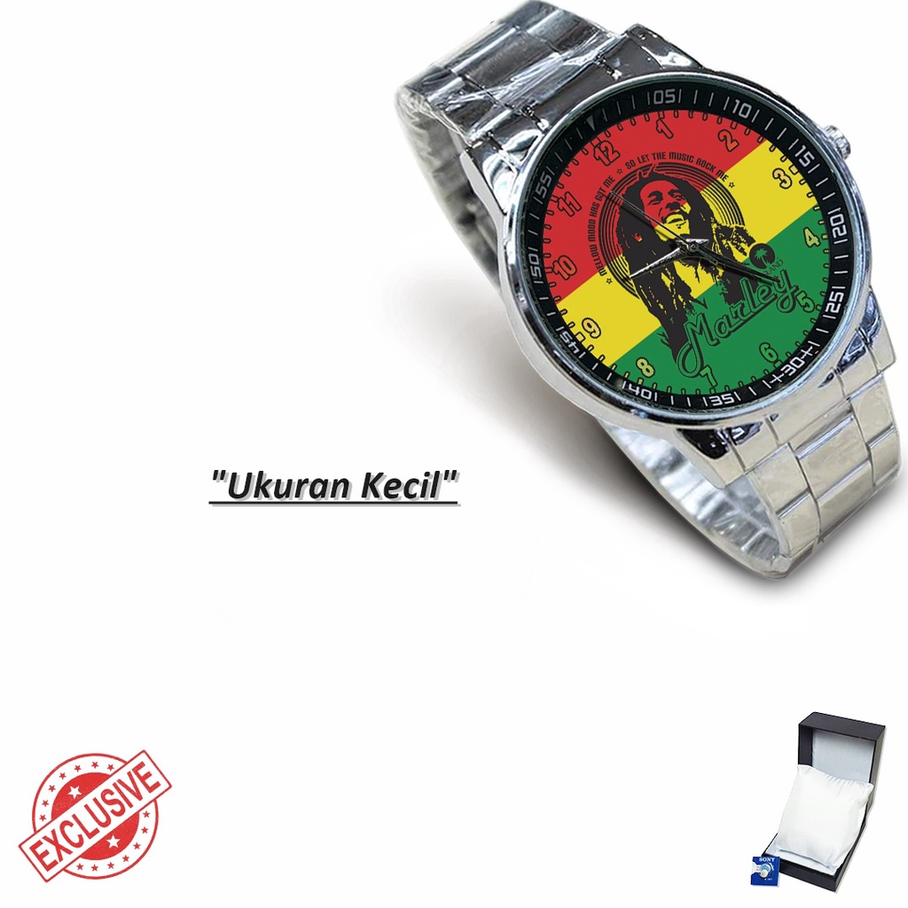 Jam Tangan Rantai Couple BOB MARLEY JAMAICA - 3 (Awesome)