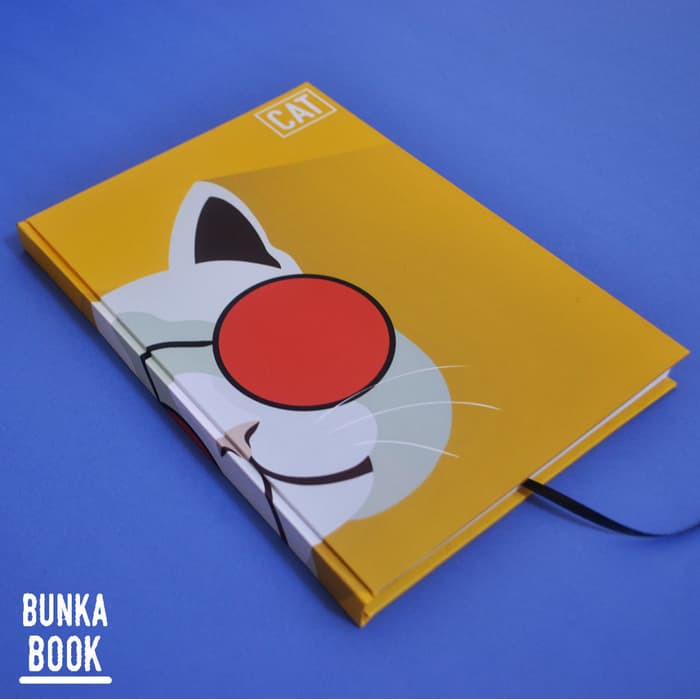 

Stok Ready Note Book Cat Doodle Hardcover A5 Murah