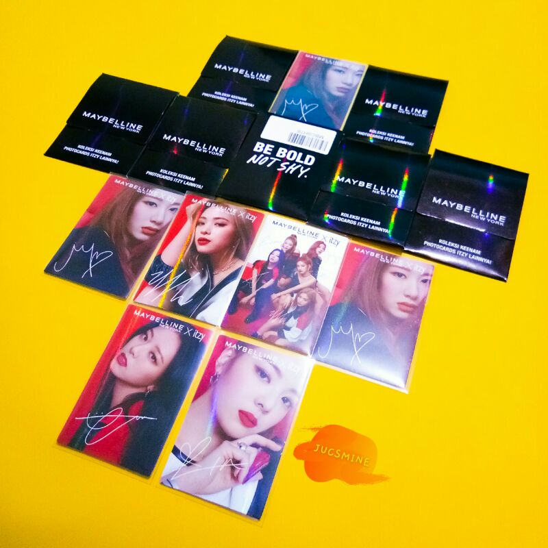 OFFICIAL PHOTOCARD | PC MAYBELLINE X ITZY • GRUP RYUJIN LIA CHAERYEONG YUNA