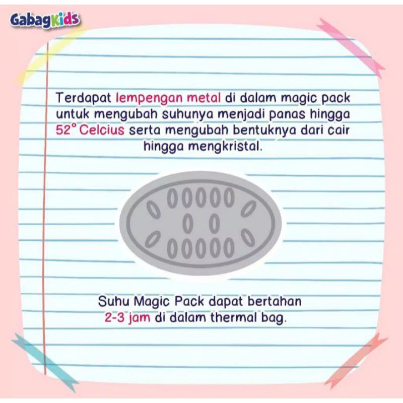 Gabag Kids Reusable Magic Heat Pack/ GEL PENGHANGAT