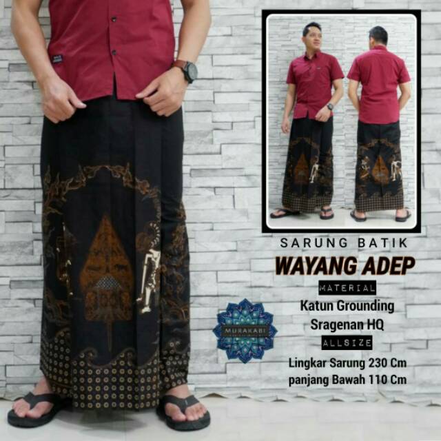 Jual Sarung Batik Wayang Adep Shopee Indonesia