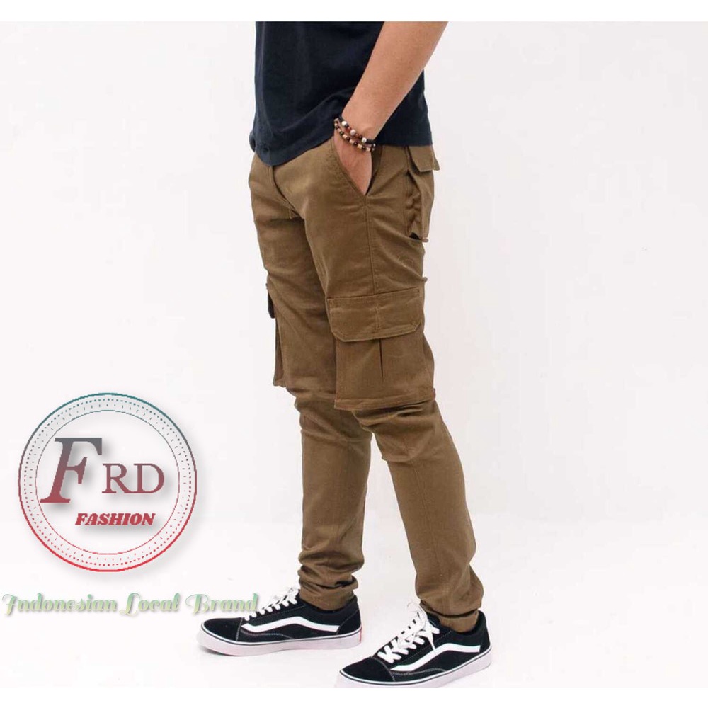 Celana Cargo Panjang Pria Jumbo Original Slimfit Hitam Murah Joger Laki-Laki Dewasa Premium Loreng Long Kargo Pants Ufc Mma Pdl