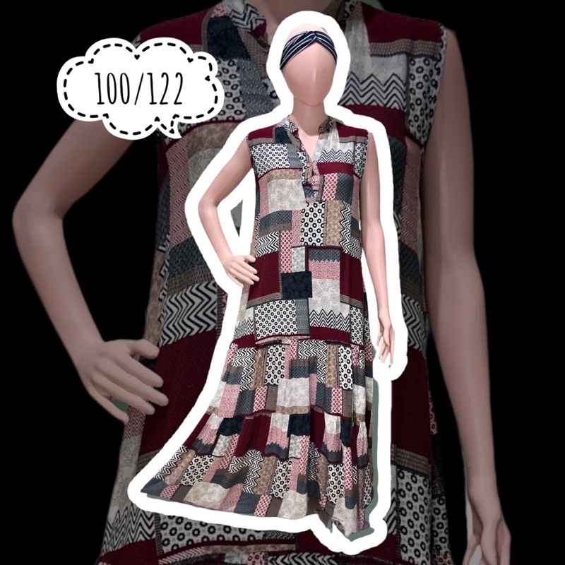 Dress Korean Vintage Premium Edisi 2 | Dress Bohemian | Dress Sabrina-3