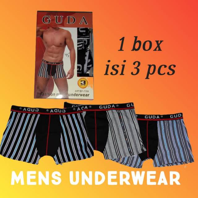 Mens underwear salur boxer pria
