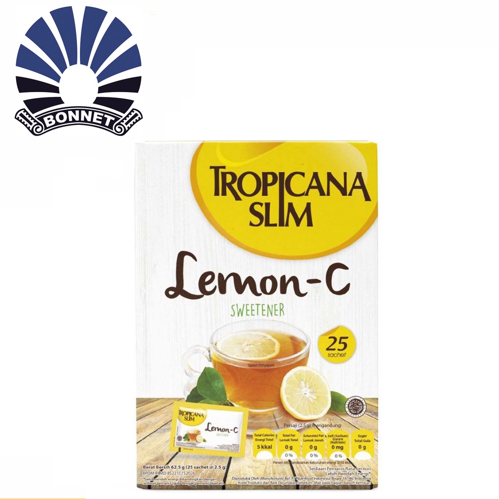 

Tropicana Slim Sweetener Lemon-C 25 Sachet - Pemanis untuk Bantu Batasi Gula
