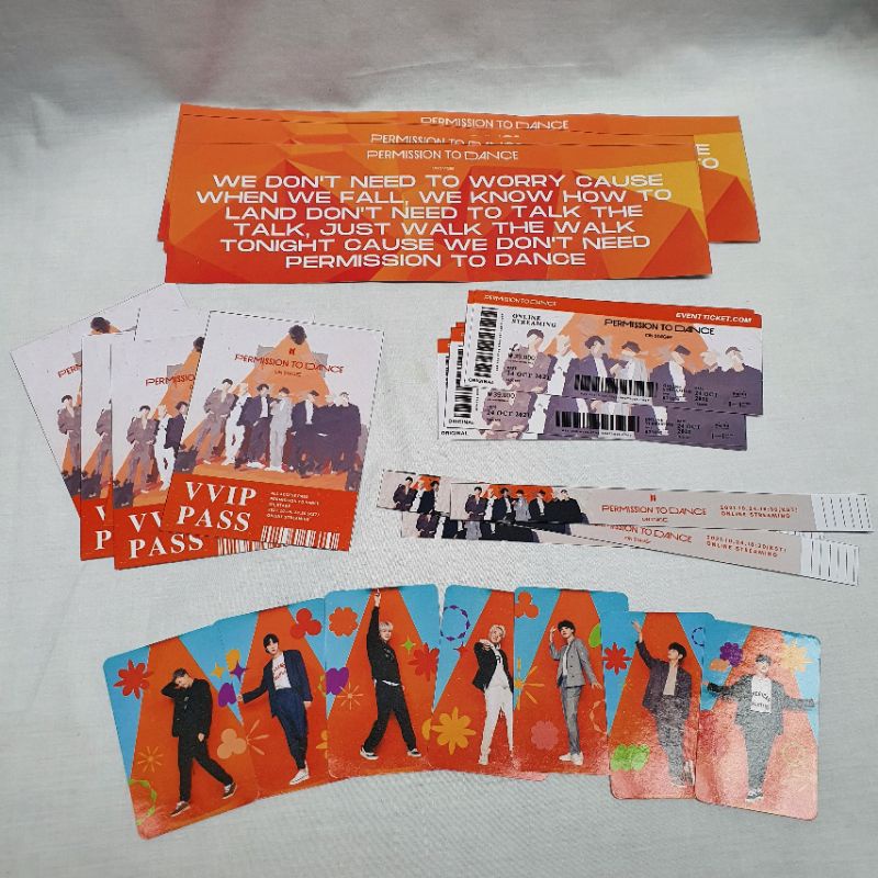 READY BTS Permission To Dance PTD On Stage Tiket Set Fankit
