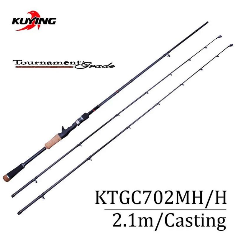 Rod / Joran BC - Casting Kuying Tournament Grade KTGC702H/MH 22Lb (Pack Pvc)