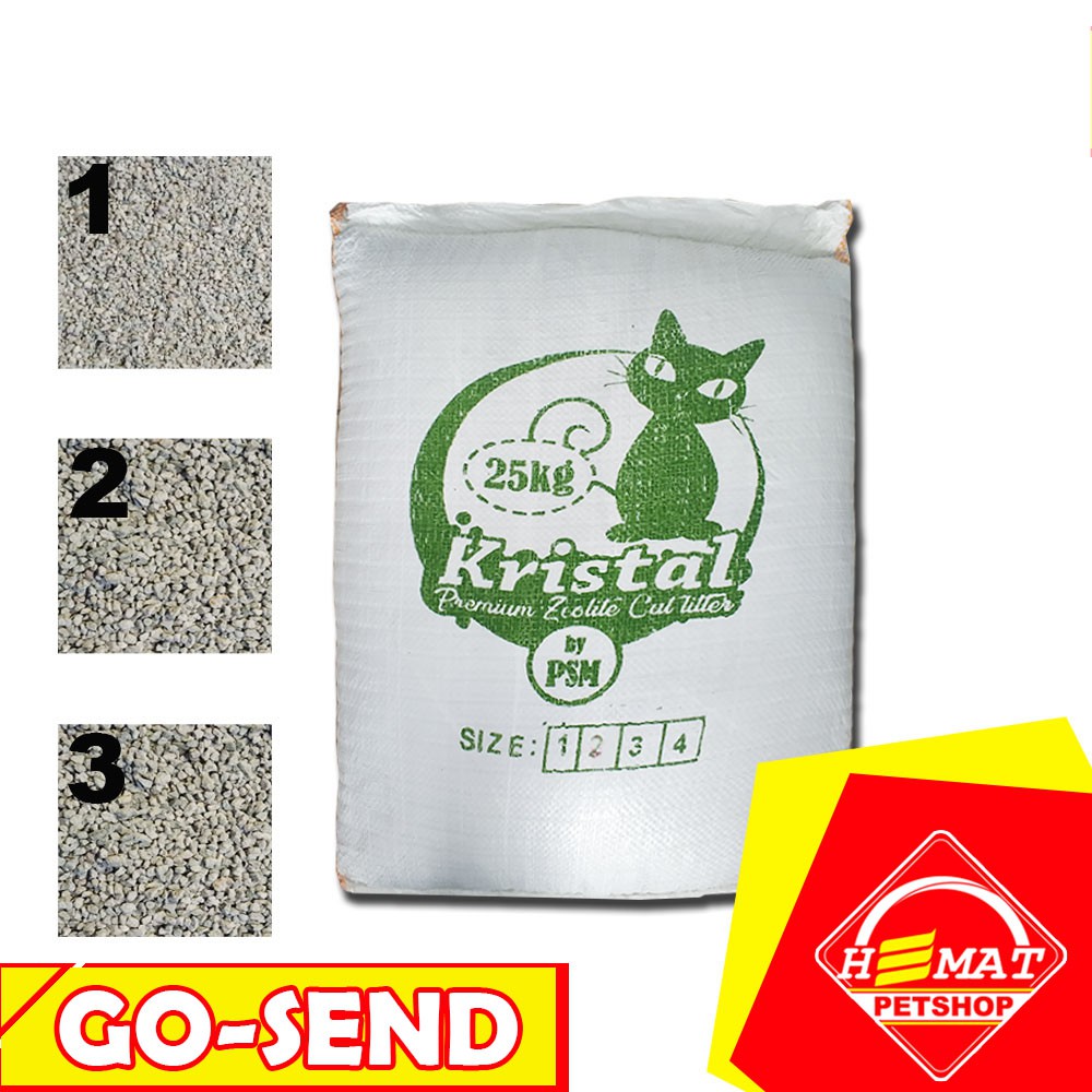 [GOSEND] pasir Pasir Zeolite 25 Kg / Pasir Kucing / pasir karungan 25kg / pasir murah