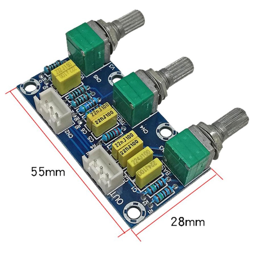 Passive board, front board, front panel, tone board, high bass (M802)