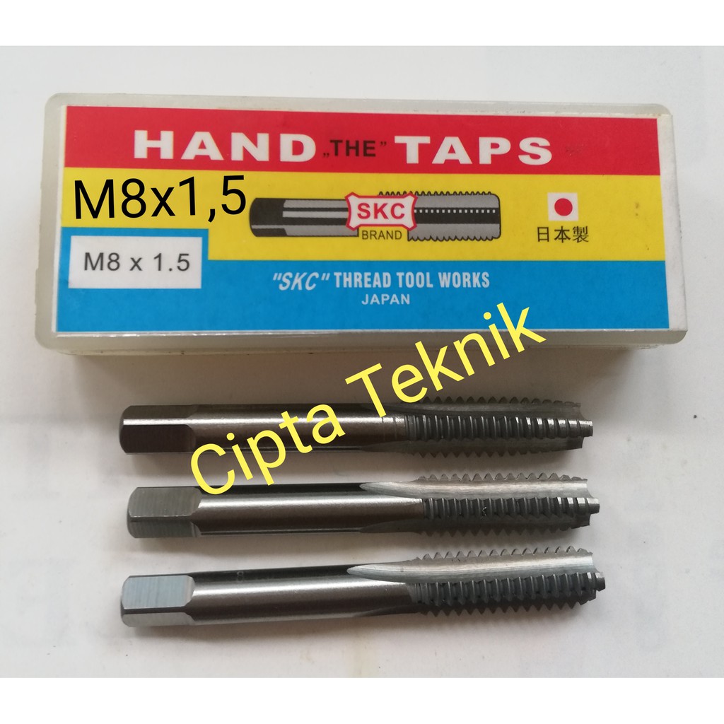 Hand Tap SKC M8x1,5 Handtap skc M8x1.5 Tap Ulir M8 x 1.5