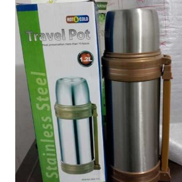 TRAVEL POT STAINLESS STEEL MATSUNICHI 1.2 L