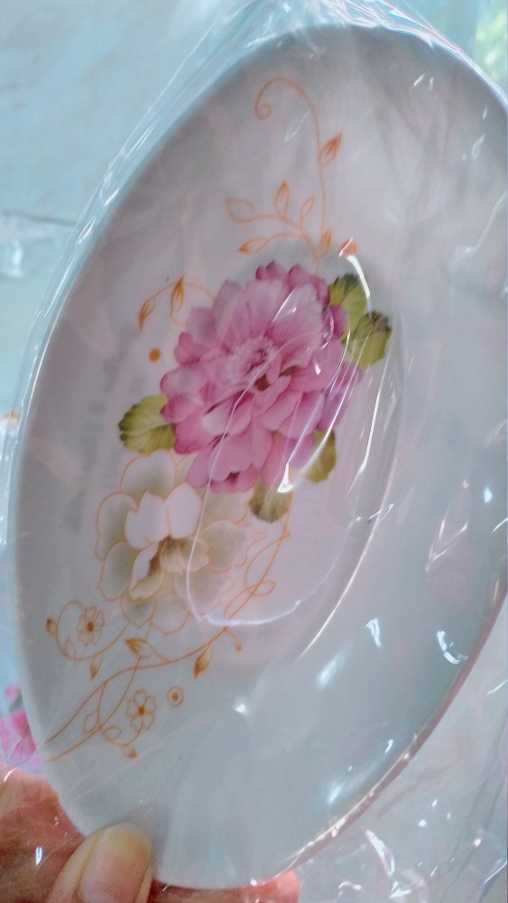 Souvenir Mangkuk Oval Melamin Kemasan Plastik