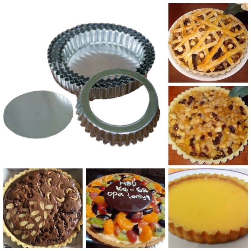 Loyang Pie Jumbo Besar Egg Tart Bongkar Pasang Kue Pie Susu