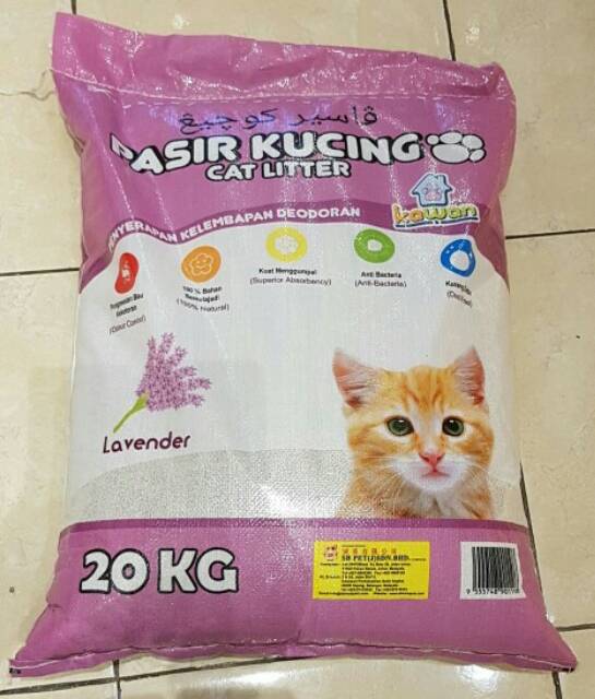 Pasir Kucing Gumpal Wangi KAWAN Impor Murah Bagus Khusus GOJEK/GRAB