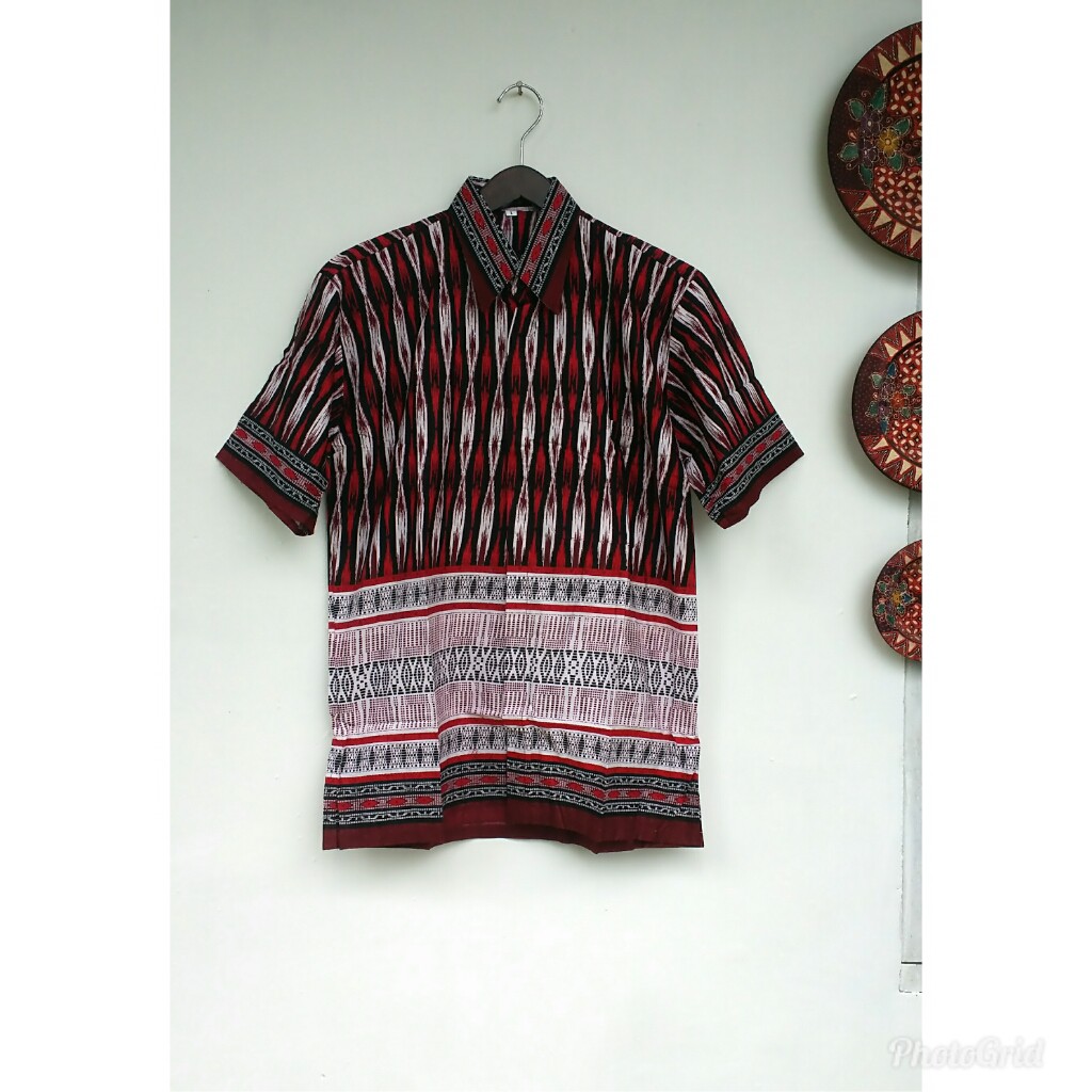Terlaris TERMURAH Kemeja Batik Pria Motif Ulos warna