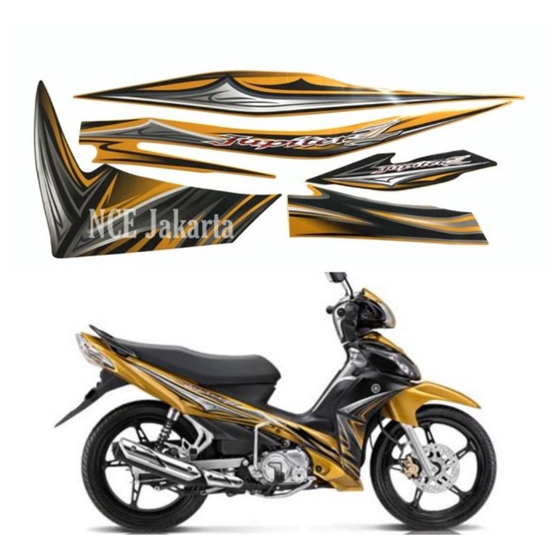 Striping Sticker List Yamaha Jupiter Z1 Jupiter Robot 2010 Gold.