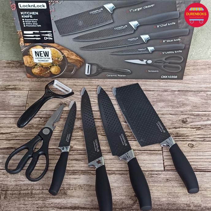 Pisau Dapur Lock n Lock - Knife Set 6 in 1 BERKAH