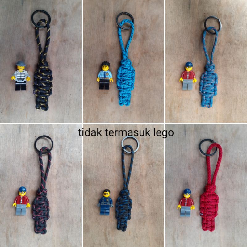 Gantungan Keychain Kunci Lucky Fatman Tali Prusik Paracord