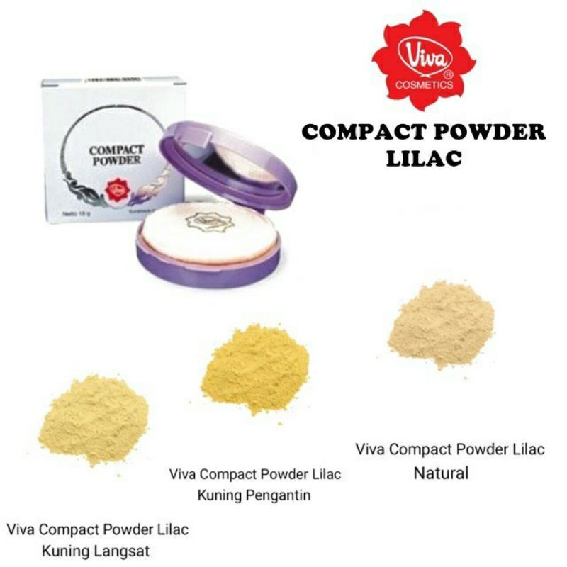 VIVA Compact Powder Lilac - Bedak Padat VIVA