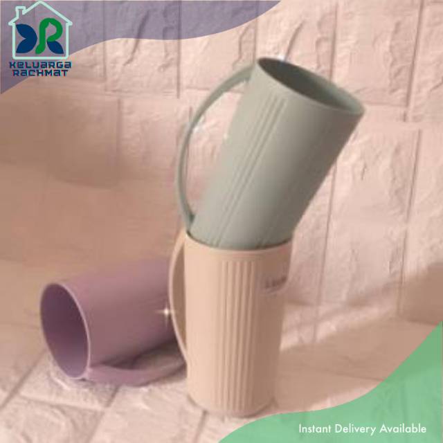 BONTANG MUG PLASTIK TINGGI PASTEL MINISO GELAS MURAH DRINKING GLASS