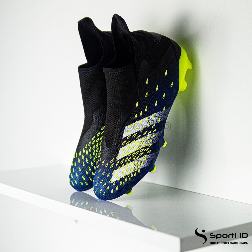 Sepatu Bola Adidas Predator Freak.3 LL FG - Black Yellow FY0617 Original