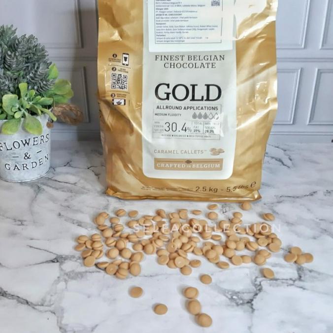 

=====] Callebaut Gold 250gr Callebaut Couverture Gold Caramel Calebaut 30,4%